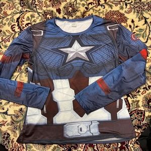 Mens XL Captain America Tee